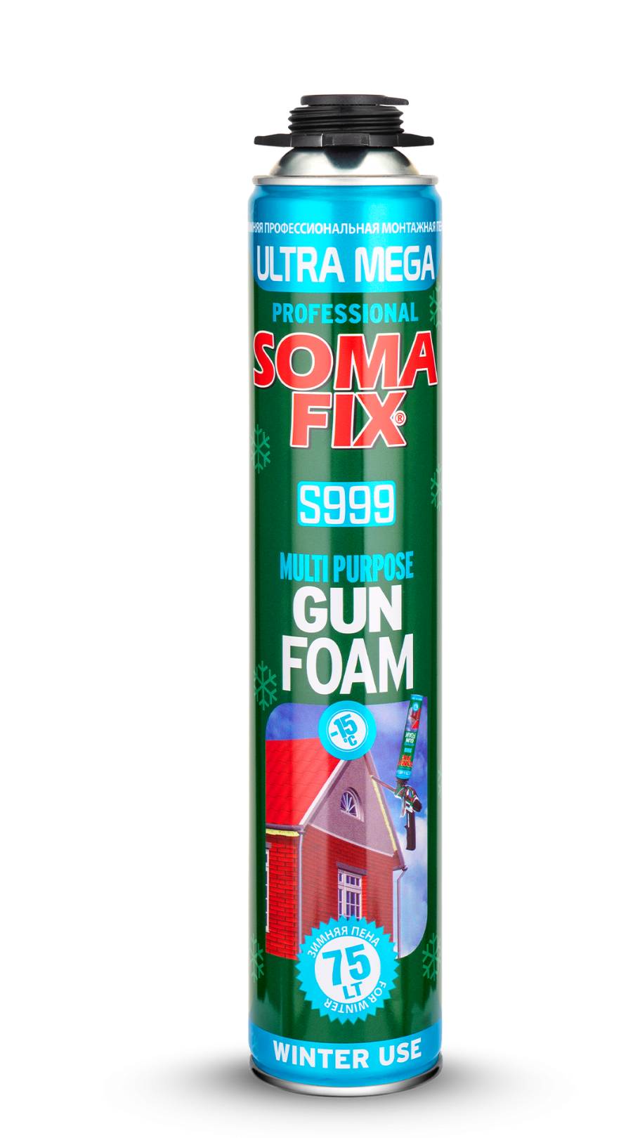 Somafix Зимняя Профессиональная Монтажная Пена Ultra Mega S999