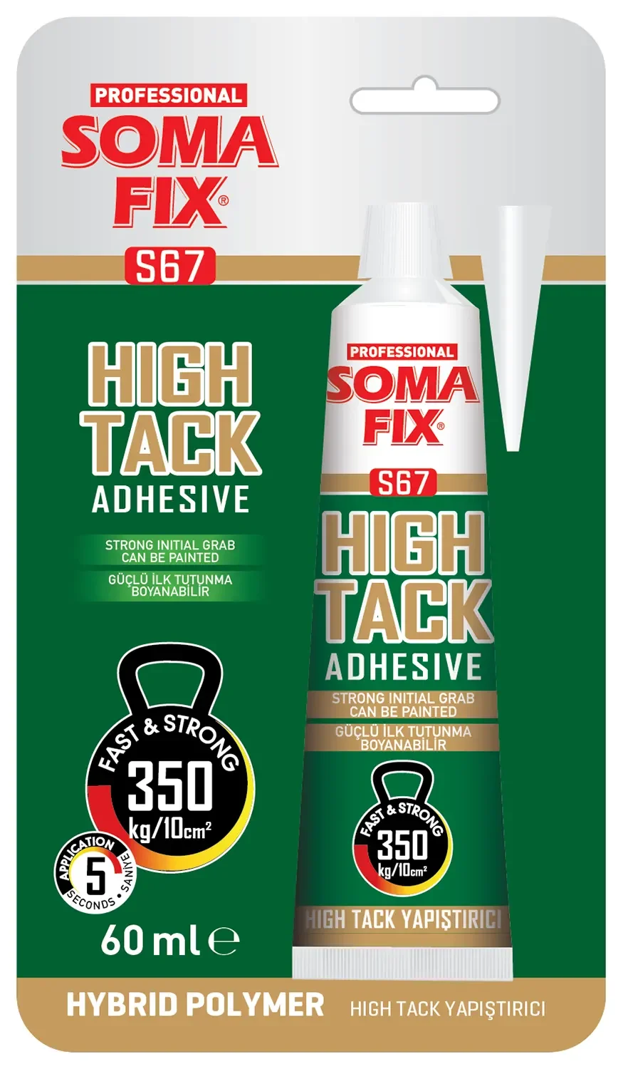 S67 Somafix Hibrit High Tack Tüp Yapıştırıcı